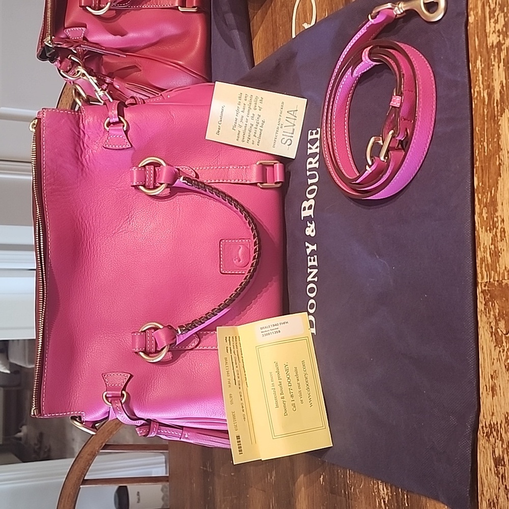 Barbie! Fuchsia Pink Dooney and Bourke Satchel Handbag Purse